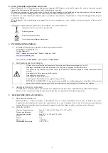 Preview for 3 page of Pastore & Lombardi 0834 26156E Operating Instructions Manual