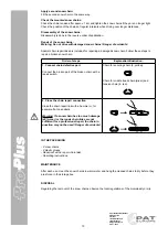 Preview for 10 page of PAT ProPlus 620066V01 Operating Instructions Manual