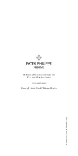 Предварительный просмотр 61 страницы Patek Philippe 324 S QA LU 24H/206 Manual