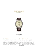 Preview for 3 page of Patek Philippe 5178 Manual