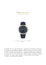 Preview for 9 page of Patek Philippe 5470 Manual