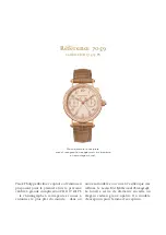 Preview for 10 page of Patek Philippe 7059 Manual