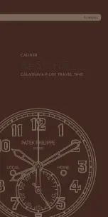 Предварительный просмотр 21 страницы Patek Philippe Calatrava Pilot Travel Time Manual