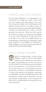 Предварительный просмотр 89 страницы Patek Philippe Calatrava Pilot Travel Time Manual