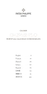 Patek Philippe CH 29-535 PS Q Manual preview