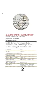 Preview for 24 page of Patek Philippe QUARTZ MOVEMENTS E 15 Manual