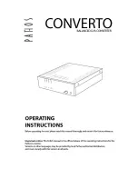 Preview for 1 page of Pathos Acoustics Converto User Manual