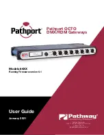 Pathway connectivity solutions Pathport OCTO 64 Series User Manual preview