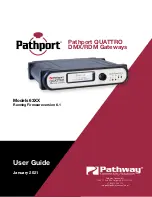 Pathway connectivity solutions Pathport QUATTRO 63 Series User Manual preview