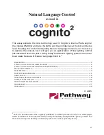 Предварительный просмотр 1 страницы pathway cognito2 Manual