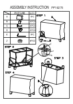 Preview for 5 page of Patio Festival PF19701-G Assembly Instruction Manual