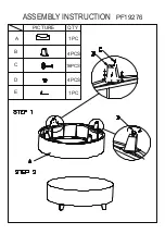 Preview for 8 page of Patio Festival PF19701-G Assembly Instruction Manual