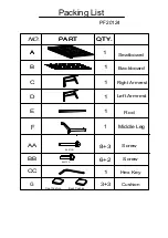 Предварительный просмотр 5 страницы Patio Festival PF20123 Assembly Instructions Manual