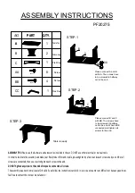 Предварительный просмотр 6 страницы Patio Festival PF20123 Assembly Instructions Manual