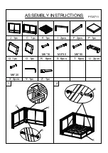 Предварительный просмотр 1 страницы Patio Festival PF20711 Assembly Instructions