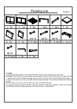 Предварительный просмотр 3 страницы Patio Festival PF20711 Assembly Instructions