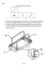 Предварительный просмотр 10 страницы Patio Post CS62671 Assembly Instruction Manual