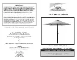 Preview for 1 page of Patio Premier 201001S Instruction Manual