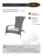 Patio Sense Brown Coconino Wicker Chair 61469 Manual preview