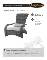 Preview for 1 page of Patio Sense Deluxe Coconino KD 62172 Manual