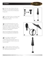 Preview for 4 page of Patio Sense Grayton 9’ Illuminated Umbrella Instructions Manual