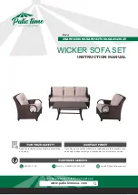 PATIO TIME WICKER SOFA SET... Instruction Manual preview