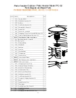 Предварительный просмотр 8 страницы patio PC-02 Assembly, Care And Use Instructions