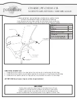 Preview for 2 page of Patioflare PF-CH200-CR Assembly Instructions