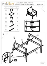 Preview for 2 page of Patioflare PF-CH357B-BK Assembly Instructions Manual