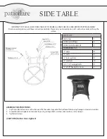 Предварительный просмотр 3 страницы Patioflare PF-CS212-STR Assembly Instructions Manual