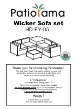 Preview for 1 page of Patiorama HD-FY-05 Manual