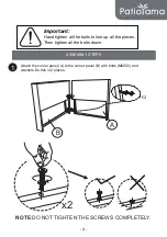 Предварительный просмотр 5 страницы Patiorama PA-02+03+04 Manual