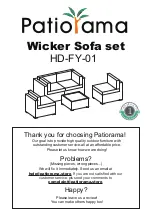 Patiorama Wicker HD-FY-01 Manual preview