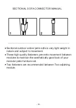 Предварительный просмотр 20 страницы Patiorama Wicker HD-FY-01 Manual