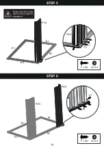 Предварительный просмотр 11 страницы Patiowell T-PS1053S0BNA Assembly Instructions Manual