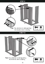 Предварительный просмотр 13 страницы Patiowell T-PS1053S0BNA Assembly Instructions Manual