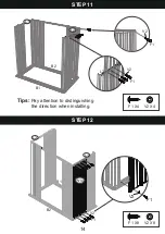 Предварительный просмотр 14 страницы Patiowell T-PS1053S0BNA Assembly Instructions Manual