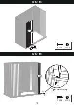 Предварительный просмотр 16 страницы Patiowell T-PS1053S0BNA Assembly Instructions Manual