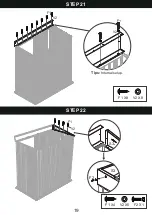 Предварительный просмотр 19 страницы Patiowell T-PS1053S0BNA Assembly Instructions Manual