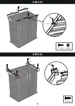 Предварительный просмотр 21 страницы Patiowell T-PS1053S0BNA Assembly Instructions Manual