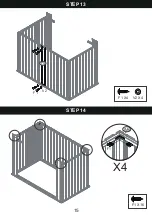 Preview for 15 page of Patiowell T-PS22-0080-BK Assembly Instructions Manual