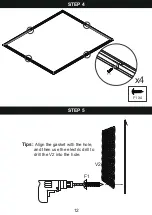 Предварительный просмотр 12 страницы Patiowell T-PS22-0096 Assembly Instructions Manual