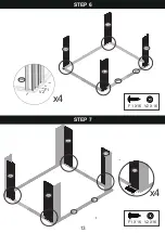 Предварительный просмотр 13 страницы Patiowell T-PS22-0096 Assembly Instructions Manual