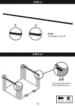 Предварительный просмотр 15 страницы Patiowell T-PS22-0096 Assembly Instructions Manual