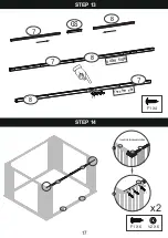 Предварительный просмотр 17 страницы Patiowell T-PS22-0096 Assembly Instructions Manual