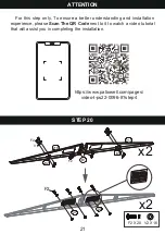 Предварительный просмотр 21 страницы Patiowell T-PS22-0096 Assembly Instructions Manual