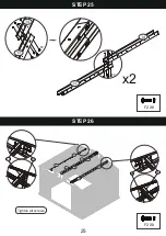 Предварительный просмотр 25 страницы Patiowell T-PS22-0096 Assembly Instructions Manual