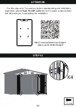 Предварительный просмотр 36 страницы Patiowell T-PS22-0096 Assembly Instructions Manual