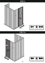 Preview for 13 page of Patiowell T-PS22-0110-BK Assembly Instructions Manual