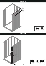 Preview for 15 page of Patiowell T-PS22-0110-BK Assembly Instructions Manual